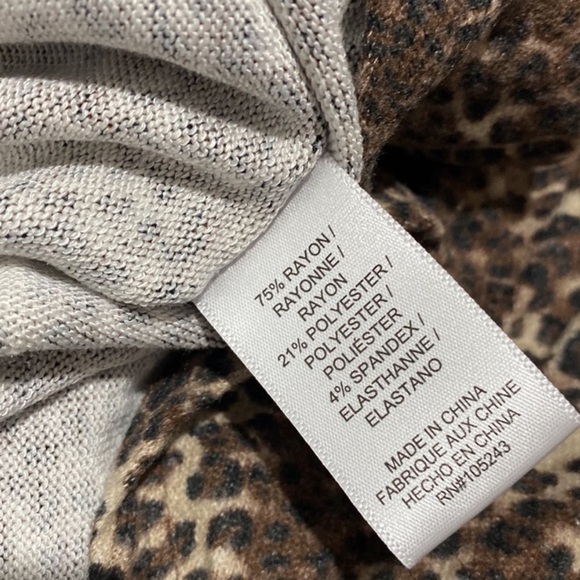 Bobeau leopard poncho large NWT NEW - Picture 3 of 7